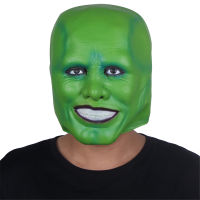 ภาพยนตร์ The  Green Latex Jim Carrey คอสเพลย์ชุดแฟนซีปาร์ตี้ฮาโลวีน Superhero อุปกรณ์เสริม