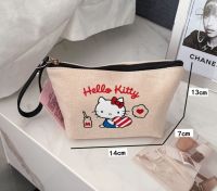 [??พร้อมส่งจากร้านไทย] ลิขสิทธิ์แท้100% Hello kitty Sanrio กระเป๋าเครื่องสำอางค์คิตตี้ กระเป๋าคิตตี้ กระเป๋าผ้าคิตตี้