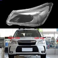 Lampu Depan Mobil เลนส์สำหรับ Subaru Forester 2013-2018ฝาครอบพลาสติกใสครอบไฟหน้ากระจกแทนที่โคมไฟเดิม