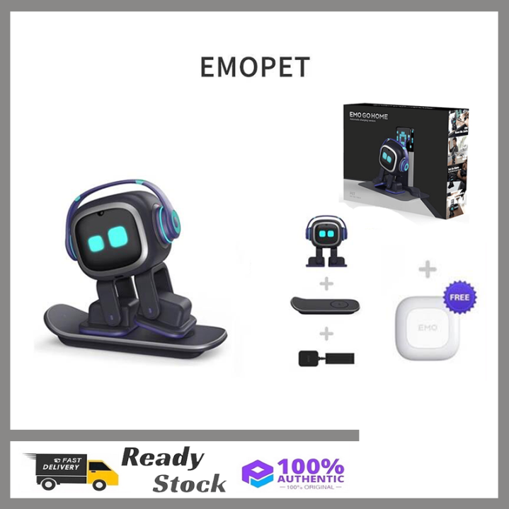 Emo Smart AI interactive robot Desktop pet with charger