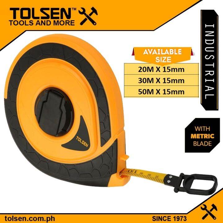 Tolsen Industrial Fiberglass Measuring Tape (20M 50M) Lazada PH