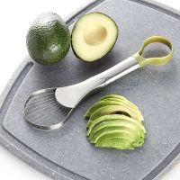 Stainless Steel Avocado Slicer Knife 2 In 1 Avocado Pit Remover Cutter Vegetable Fruit Divider Pitter Kitchen Gadget Accessories