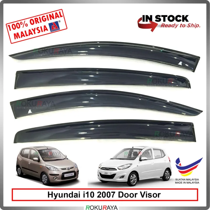 Hyundai i10 PA (1st Gen) 2007 AG Door Visor Air Press Wind Deflector ...