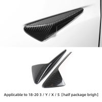 3k240g carbon fiber For Tesla Model 3 Y X S 2018-2021 Side standard leaf board stickers side camera protection cover model3 2021