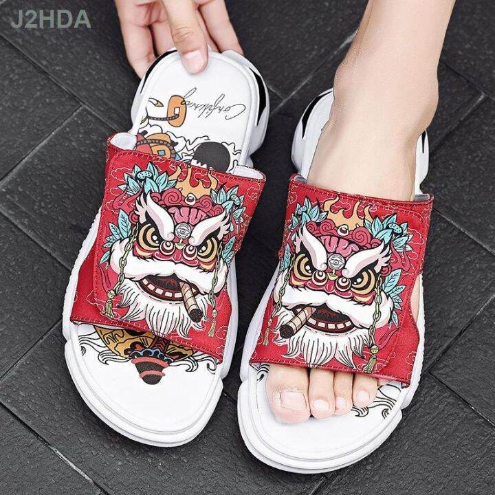 selipar-รองเท้าแตะ-lelaki-original-kulit-murah-viral-saiz-besar-45-46-47-48-sendal-lelaki-sandal-หนังผู้ชาย-anti-slip-ใหญ่พิเศษนุ่มรองเท้าแตะชายแฟชั่นสุทธิด้านล่างอินฟราเรดกลางแจ้งชายรองเท้าแตะ