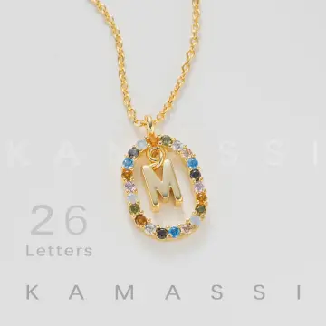 KAMASSI A-Z Alphabet Initial Letter Bracelet for Women Stainless