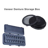 new 1pcs Portable Simple Dental All Ceramic Veneer Denture Storage Box Shading Storage Box Arrangement Tooth Box placing box