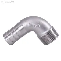 1/8 quot; 1/4 quot; 3/8 quot; 1/2 quot; 3/4 quot; 1 quot; -2 quot; BSPT Male 6 8 10 12 14 15-60mm Hose Barb Elbow 90 Deg 304 Stainless Steel Pipe Fitting Connector