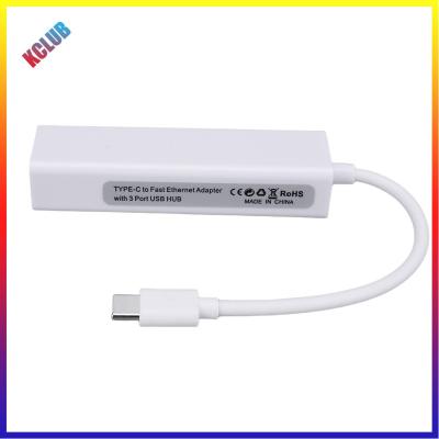 USB อะแดปเตอร์อีเทอร์เน็ตอะแดปเตอร์สาย LAN 10/100ม. USB2.0การ์ดเน็ตเวิร์กอะแดปเตอร์สูงความเร็ว3พอร์ตเครือข่ายสำหรับแล็ปท็อปแมคบุ๊ค