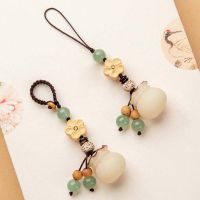 1Pc Creative Lucky Bodhi Flower Phone Chain Chinese Style Good Luck Fortune Bodhi Pendant Phone Charms Decoration