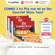 COMBO 3 túi Phô mai lát Zott Gourmet Slices TOAST nhập khẩu từ Đức
