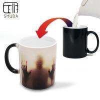 SHUBA Zombie Thermochromic แปลกใหม่เปลี่ยนสีตกแต่งฮาโลวีนสร้างสรรค์แก้วกาแฟขวดแก้วชานมแก้วน้ำ