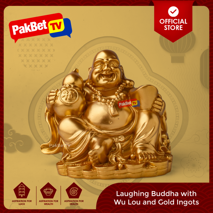 Laughing Buddha with Wu Lou and Gold Ingots | Feng Shui by PakBet TV