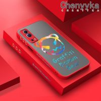 เคส Chenyyka สำหรับ VIVO Y72 5G Y52 5G Y75s 5G ลายการ์ตูนกราฟฟิตีหมีแบบบางกันกระแทกเคสแข็งโทรศัพท์ขอบสี่เหลี่ยมปลอกซิลิโคนคลุมทั้งหมดป้องกันเลนส์กล้อง