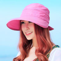 [hot]Women Sunhat Solid Casual Summer Fashion Visors Outdoor Bowknot Ladies Foldable Cap Korean Style Beach Hiking Travel Sun Hats #