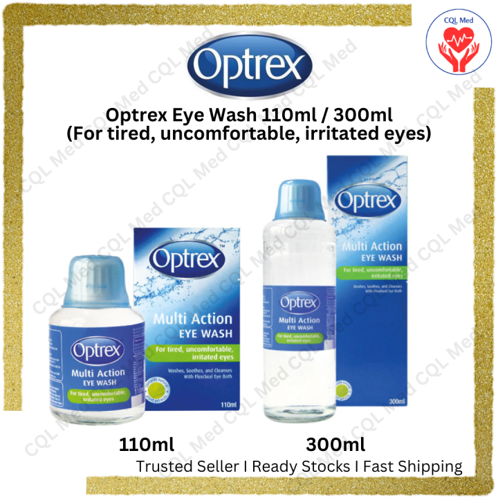 Optrex Eye Wash 110ml and 300ml for Tired and Irritated Eyes Lazada