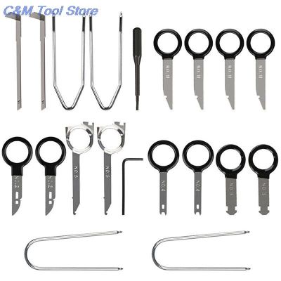 1 Set 20pcs Stereo Dash CD Player Removal Tool Set Automobile Accessories Car Radio Audio Removal Install Key Kit