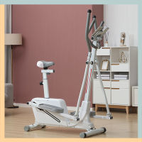 Soo[สินค้ามีประกัน]เครื่องเดินวงรี เครื่องออกกำลังกาย Elliptical แบบมีที่นั่ง 3-in-1 สำหรับออกกำลังกาย มาพร้อมที่วางสมาร์ทโฟน สีขาว