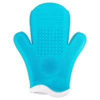 Sigma 2X Sigma Spa Brush Cleaning Glove - Aqua ซิกม่า ถุงมือทำความสะอาดแปรงรุ่นปรับปรุง