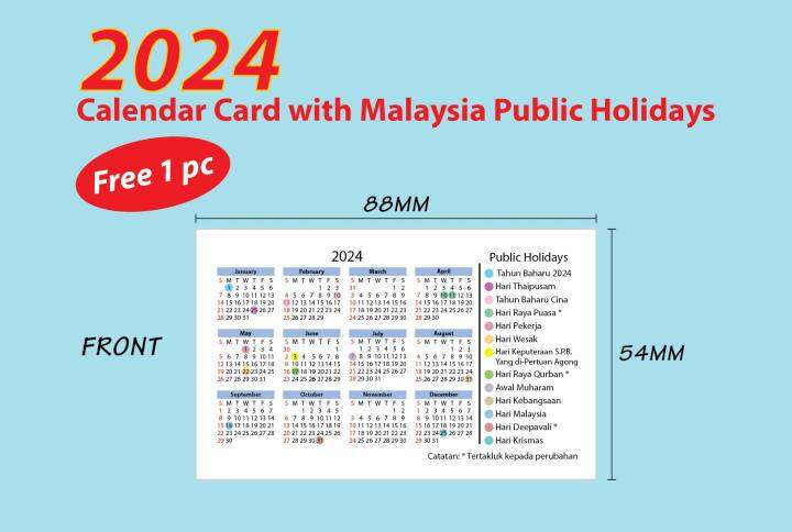 2024 Calendar Card 