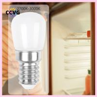 CCVG ขั้วต่อ E14 110V/220V แบบพกพา2ชิ้นโคมไฟ LED Pygmy สกรูเล็กตู้เย็นหลอดไฟตู้เย็นให้แสงสว่าง