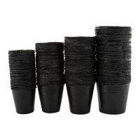 [hot]ↂ  100PCS Seedlings Pots Growthing Not Coated Garden Yard Decoration