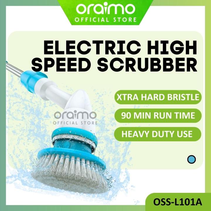 ORAIMO Electric High Speed Spin Scrubber Extra Hard Bristles Cordless