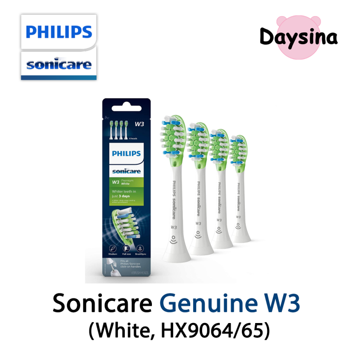 Philips Sonicare W3 Premium White Replacement Toothbrush Heads Lazada