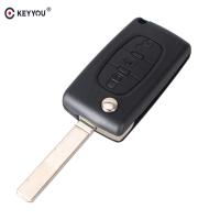 【top-rated】 BEERIS mall KEYYOU สำหรับ CITROEN C2 C3 C4 C5 C6 C8ระยะไกล Fob 3ปุ่มไม่มีร่อง CE0536จัดส่งฟรี