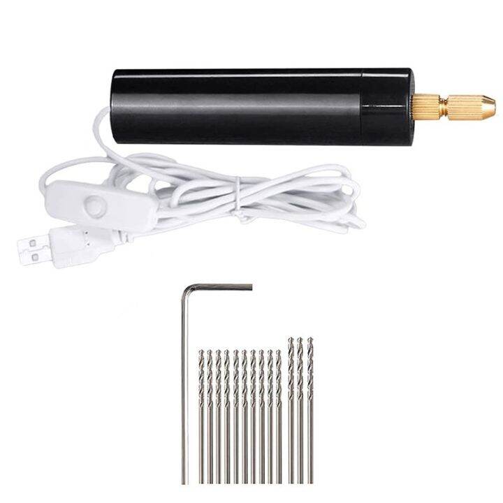 0.71.2Mm MicroElectric Hand Drill Set for Resin,Electric Mini Drill