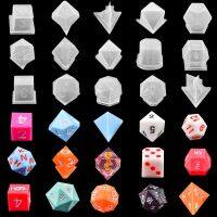 19 Models/Dice Epoxy Resin Mold DIY Production Game Number Letter Pieces Dice Silicone Mold DIY Crafts Accessories