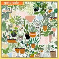 GOTORADE 132pcs พีวีซีพีวีซี สติกเกอร์ติดผนัง สีเขียวอ่อน สติ๊กเกอร์ลายต้นไม้ สติกเกอร์ตกแต่งลาย สติกเกอร์สมุดติดรูป ดีไอวาย