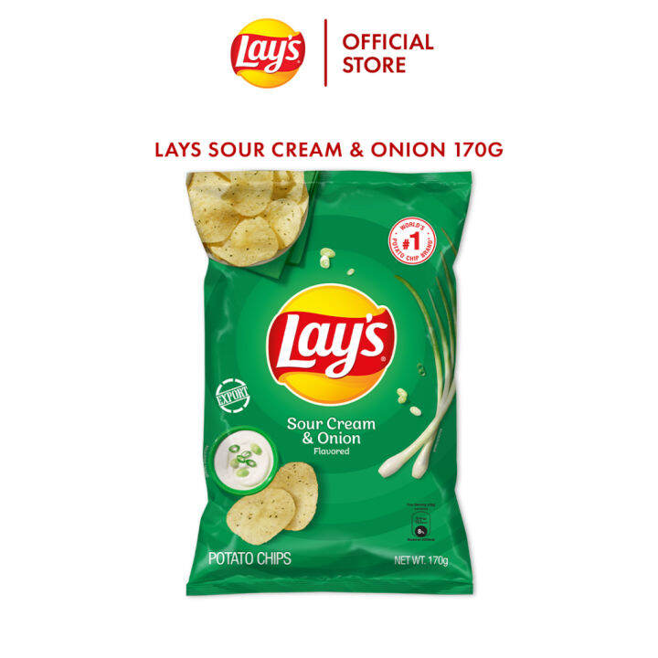 Lay's Sour Cream & Onion 170g Lazada