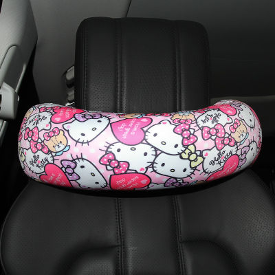 Car Accessories Cartoon Pink Cat Steering Wheel Cover Natural Rubber Healthy Breathable Universal 38cm