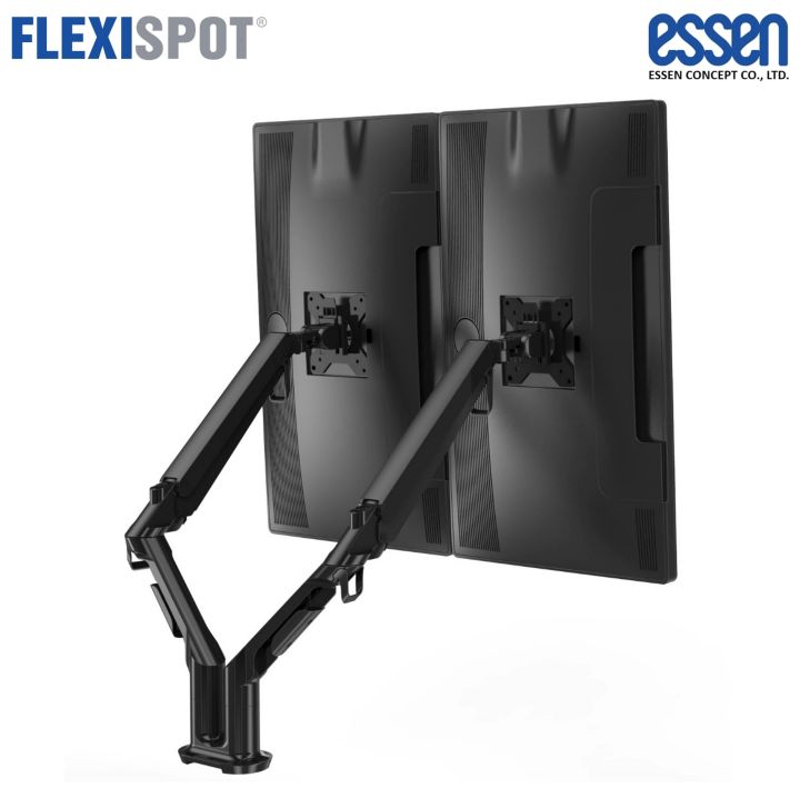 flexispot-by-essen-ขาติดหน้าจอมอนิเตอร์แบบคู่-รุ่น-ma8d-สีดำ