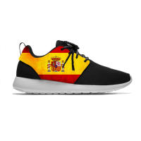 Spain National Emblem Spanish Flag Cool Fashion Sport Running Shoes Casual Breathable Lightweight 3D Printed Men Women Sneakers