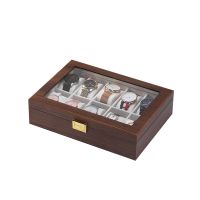 10 Grids Retro Wood Watch Display Wooden Case Fashion Watch Storage Packing Jewelry Case