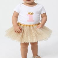 【cw】 Infant Baby Ballet Tutu Skirt 3 Layers Tulle Glitter Fluffy Mesh Pettiskirt 0 8 Year 【hot】