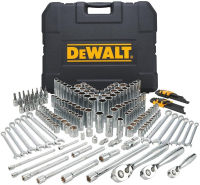 DEWALT Mechanics Tools Kit and Socket Set, 204-Piece, 1/4" &amp; 3/8" &amp; 1/2" Drive, MM/SAE (DWMT72165) 204 PC Tools Kit and Socket Set