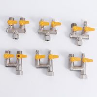 4 points gas natural gas gas ball valve household pagoda head single plug valve inner and outer ribbon seat gas switch Plumbing Valves