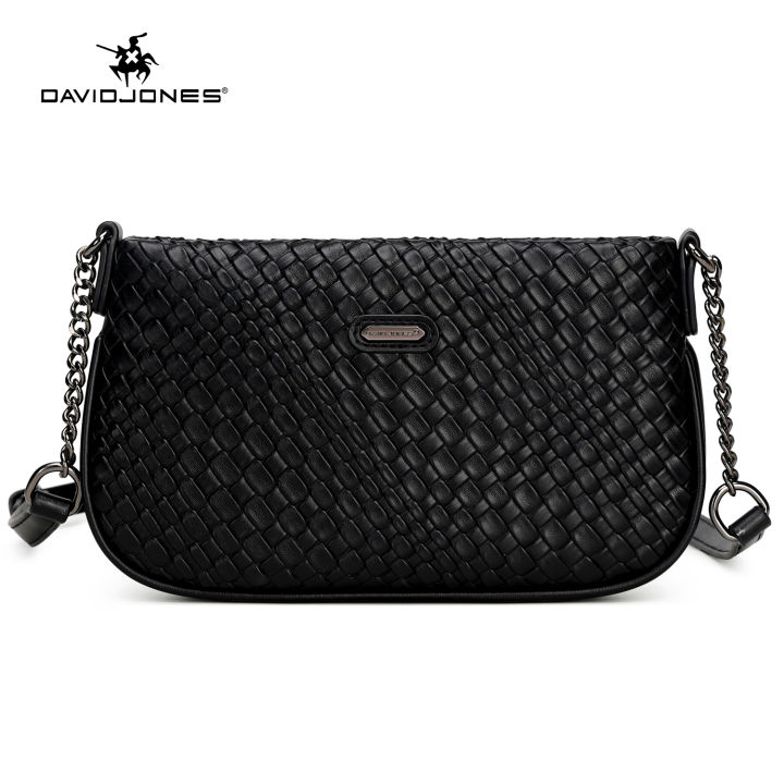 David Jones Paris women shoulder bag pu leather female crossbody