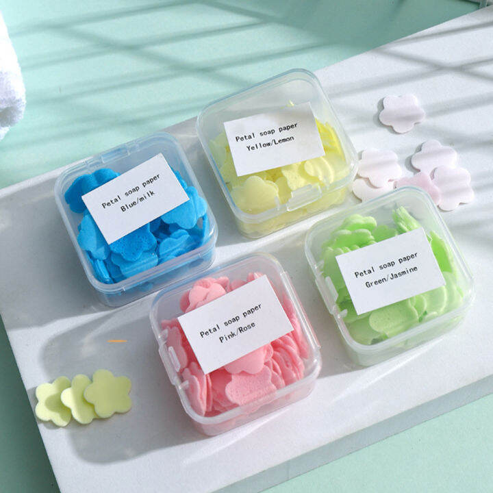 80pcs-box-petal-disposable-flower-scented-hand-handwashing-slice-mini-soap-bath-paper