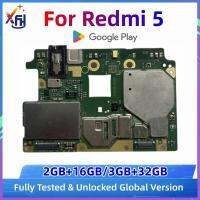 2-16GB Redmi 5 2-16GB Redmi 5 2023สินค้าใหม่เมนบอร์ด Desbloqueado Original Para Redmi 5 100% Global Versão เมนบอร์ด Bom Testado Logic Board 16GB, 32GB