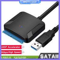 JWQYPH แผ่นฮาร์ดไดรฟ์ UASP สายแปลงสัญญาณ2.5/3.5นิ้ว USB ฮาร์ดดิสก์ SSD อะแดปเตอร์ซาต้า3.0