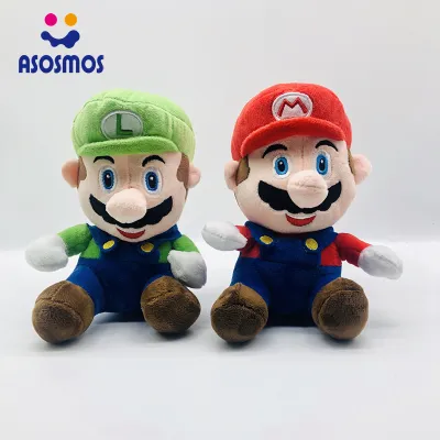 ASM Super Mario Bros ของเล่นตุ๊กตา Nintendo The Real Thing ตุ๊กตาการ์ตูนของเล่นเศษผ้าเด็กบัดดี้หมอนนอนสำหรับแฟนๆ20ซม