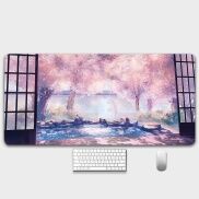 Pad chuột, tấm lót chuột khổ lớn Phong Cảnh Anime 80x30cm, 90x40cm siêu đẹp