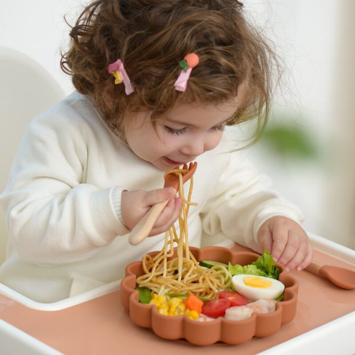 ช้อนส้อมซิลิโคนซิลิโคนความปลอดภัยรูปสัตว์ปราศจากสาร-bpa-เป็นมิตรต่อสิ่งแวดล้อมเครื่องใช้บนโต๊ะอาหารสำหรับเด็กทารก