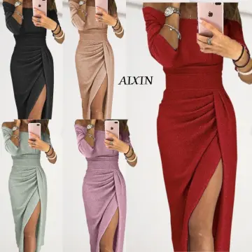 Hand-beaded Halter Gown Rose Gold | Adrianna Papell Womens Long Dresses -  Taryn Gillen