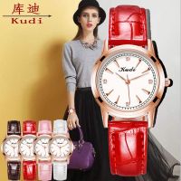 ஐ Hot Selling Korean Version Ladies Waterproof Watch Simple Luxury Scale Small Girl Quartz Leather Women Watch