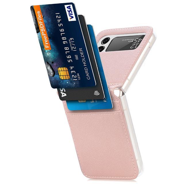 enjoy-electronic-matte-leather-card-slot-holder-cover-for-samsung-galaxy-z-flip-4-3-5g-2022-case-luxury-wallet-shockproof-phone-cases-coque-funda